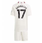 Manchester United Alejandro Garnacho #17 Derde tenue voor kinderen 2023-24 Korte Mouwen (+ broek)