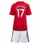 Manchester United Alejandro Garnacho #17 Thuis tenue voor kinderen 2023-24 Korte Mouwen (+ broek)