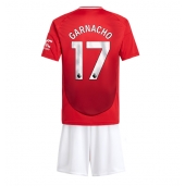 Manchester United Alejandro Garnacho #17 Thuis tenue voor kinderen 2024-25 Korte Mouwen (+ broek)