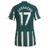 Manchester United Alejandro Garnacho #17 Uit tenue voor Dames 2023-24 Korte Mouwen