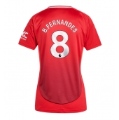 Manchester United Bruno Fernandes #8 Thuis tenue voor Dames 2024-25 Korte Mouwen