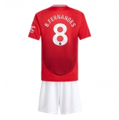 Manchester United Bruno Fernandes #8 Thuis tenue voor kinderen 2024-25 Korte Mouwen (+ broek)