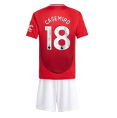 Manchester United Casemiro #18 Thuis tenue voor kinderen 2024-25 Korte Mouwen (+ broek)