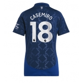 Manchester United Casemiro #18 Uit tenue voor Dames 2024-25 Korte Mouwen