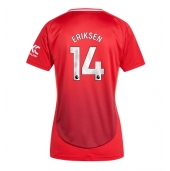 Manchester United Christian Eriksen #14 Thuis tenue voor Dames 2024-25 Korte Mouwen