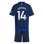 Manchester United Christian Eriksen #14 Uit tenue voor kinderen 2024-25 Korte Mouwen (+ broek)