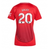 Manchester United Diogo Dalot #20 Thuis tenue voor Dames 2024-25 Korte Mouwen