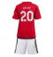 Manchester United Diogo Dalot #20 Thuis tenue voor kinderen 2023-24 Korte Mouwen (+ broek)