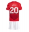 Manchester United Diogo Dalot #20 Thuis tenue voor kinderen 2024-25 Korte Mouwen (+ broek)