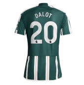 Manchester United Diogo Dalot #20 Uit tenue 2023-24 Korte Mouwen