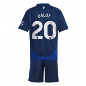 Manchester United Diogo Dalot #20 Uit tenue voor kinderen 2024-25 Korte Mouwen (+ broek)