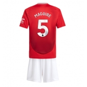 Manchester United Harry Maguire #5 Thuis tenue voor kinderen 2024-25 Korte Mouwen (+ broek)