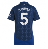 Manchester United Harry Maguire #5 Uit tenue voor Dames 2024-25 Korte Mouwen