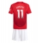 Manchester United Joshua Zirkzee #11 Thuis tenue voor kinderen 2024-25 Korte Mouwen (+ broek)