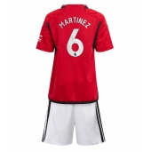 Manchester United Lisandro Martinez #6 Thuis tenue voor kinderen 2023-24 Korte Mouwen (+ broek)