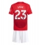 Manchester United Luke Shaw #23 Thuis tenue voor kinderen 2024-25 Korte Mouwen (+ broek)