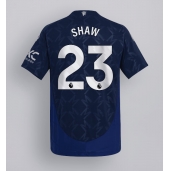 Manchester United Luke Shaw #23 Uit tenue 2024-25 Korte Mouwen