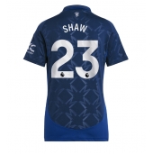 Manchester United Luke Shaw #23 Uit tenue voor Dames 2024-25 Korte Mouwen