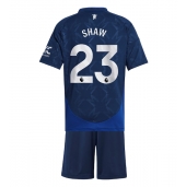 Manchester United Luke Shaw #23 Uit tenue voor kinderen 2024-25 Korte Mouwen (+ broek)