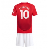 Manchester United Marcus Rashford #10 Thuis tenue voor kinderen 2024-25 Korte Mouwen (+ broek)