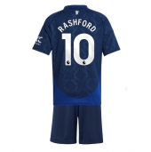 Manchester United Marcus Rashford #10 Uit tenue voor kinderen 2024-25 Korte Mouwen (+ broek)