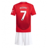 Manchester United Mason Mount #7 Thuis tenue voor kinderen 2024-25 Korte Mouwen (+ broek)