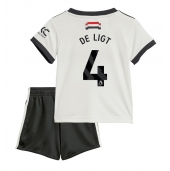 Manchester United Matthijs de Ligt #4 Derde tenue voor kinderen 2024-25 Korte Mouwen (+ broek)