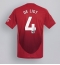 Manchester United Matthijs de Ligt #4 Thuis tenue 2024-25 Korte Mouwen