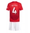 Manchester United Matthijs de Ligt #4 Thuis tenue voor kinderen 2024-25 Korte Mouwen (+ broek)