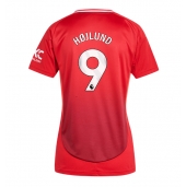 Manchester United Rasmus Hojlund #9 Thuis tenue voor Dames 2024-25 Korte Mouwen