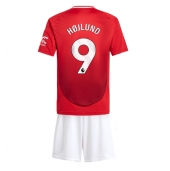 Manchester United Rasmus Hojlund #9 Thuis tenue voor kinderen 2024-25 Korte Mouwen (+ broek)