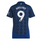 Manchester United Rasmus Hojlund #9 Uit tenue voor Dames 2024-25 Korte Mouwen