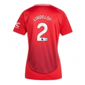 Manchester United Victor Lindelof #2 Thuis tenue voor Dames 2024-25 Korte Mouwen