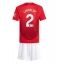 Manchester United Victor Lindelof #2 Thuis tenue voor kinderen 2024-25 Korte Mouwen (+ broek)