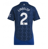 Manchester United Victor Lindelof #2 Uit tenue voor Dames 2024-25 Korte Mouwen