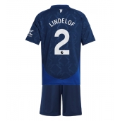 Manchester United Victor Lindelof #2 Uit tenue voor kinderen 2024-25 Korte Mouwen (+ broek)