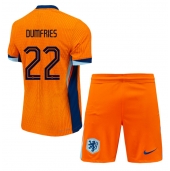 Nederland Denzel Dumfries #22 Thuis tenue voor kinderen EK 2024 Korte Mouwen (+ broek)