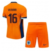 Nederland Joey Veerman #16 Thuis tenue voor kinderen EK 2024 Korte Mouwen (+ broek)