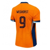 Nederland Wout Weghorst #9 Thuis tenue EK 2024 Korte Mouwen