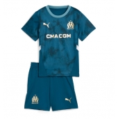 Olympique de Marseille Uit tenue voor kinderen 2024-25 Korte Mouwen (+ broek)