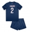 Paris Saint-Germain Achraf Hakimi #2 Thuis tenue voor kinderen 2024-25 Korte Mouwen (+ broek)