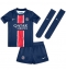 Paris Saint-Germain Bradley Barcola #29 Thuis tenue voor kinderen 2024-25 Korte Mouwen (+ broek)