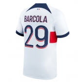 Paris Saint-Germain Bradley Barcola #29 Uit tenue 2023-24 Korte Mouwen