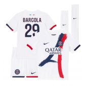 Paris Saint-Germain Bradley Barcola #29 Uit tenue voor kinderen 2024-25 Korte Mouwen (+ broek)