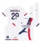 Paris Saint-Germain Bradley Barcola #29 Uit tenue voor kinderen 2024-25 Korte Mouwen (+ broek)