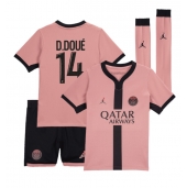 Paris Saint-Germain Desire Doue #14 Derde tenue voor kinderen 2024-25 Korte Mouwen (+ broek)