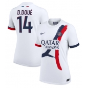 Paris Saint-Germain Desire Doue #14 Uit tenue voor Dames 2024-25 Korte Mouwen