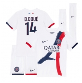 Paris Saint-Germain Desire Doue #14 Uit tenue voor kinderen 2024-25 Korte Mouwen (+ broek)