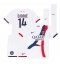 Paris Saint-Germain Desire Doue #14 Uit tenue voor kinderen 2024-25 Korte Mouwen (+ broek)