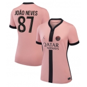 Paris Saint-Germain Joao Neves #87 Derde tenue voor Dames 2024-25 Korte Mouwen